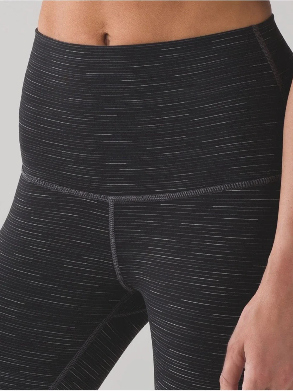 Lululemon Wunder Under Hi-Rise Tight - Black & Grey Ombre Melange 31" Leggings - Picture 5 of 8